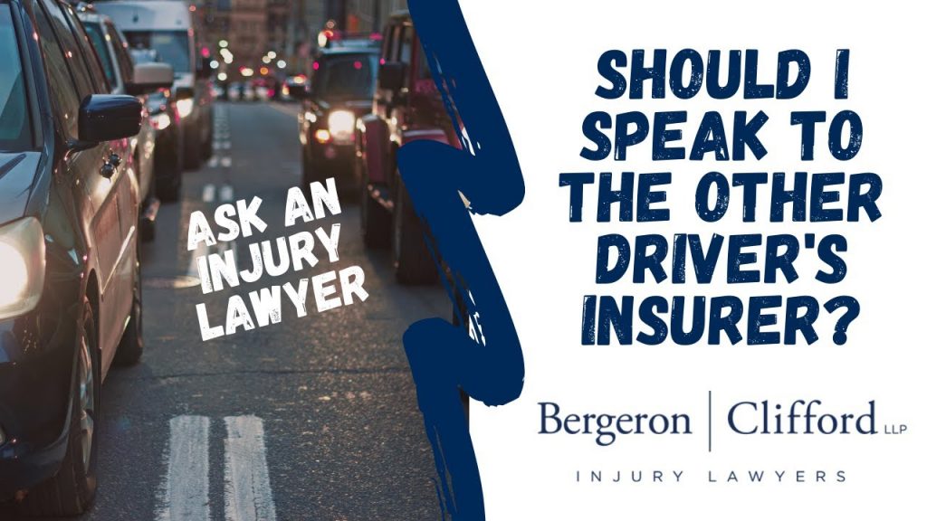 Should I speak to the other driver's insurer cover